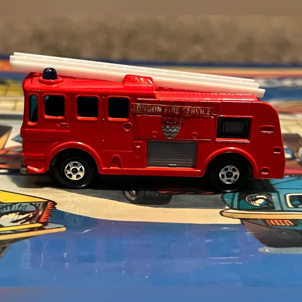 Vintage Matchbox No. 36 Merryweather Fire Engine 1969 Lesney England